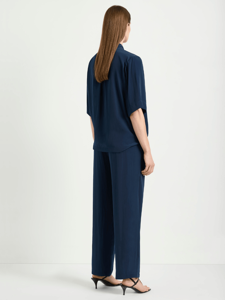 Mela Purdie Full Length Tapered Leg Savoy Pant in Sapphire Blue 1850 Mela Purdie Stockist Online Australia Signature of Double Bay Tops Dresses Elegant Clothing