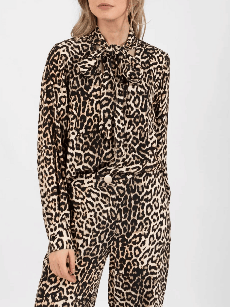 Coster Copenhagen Shirt in Animal Print 1402 Coster Copenhagen Fashion brand official stockist sydney australia sustainable fashion made in denmark office wear womens clothing