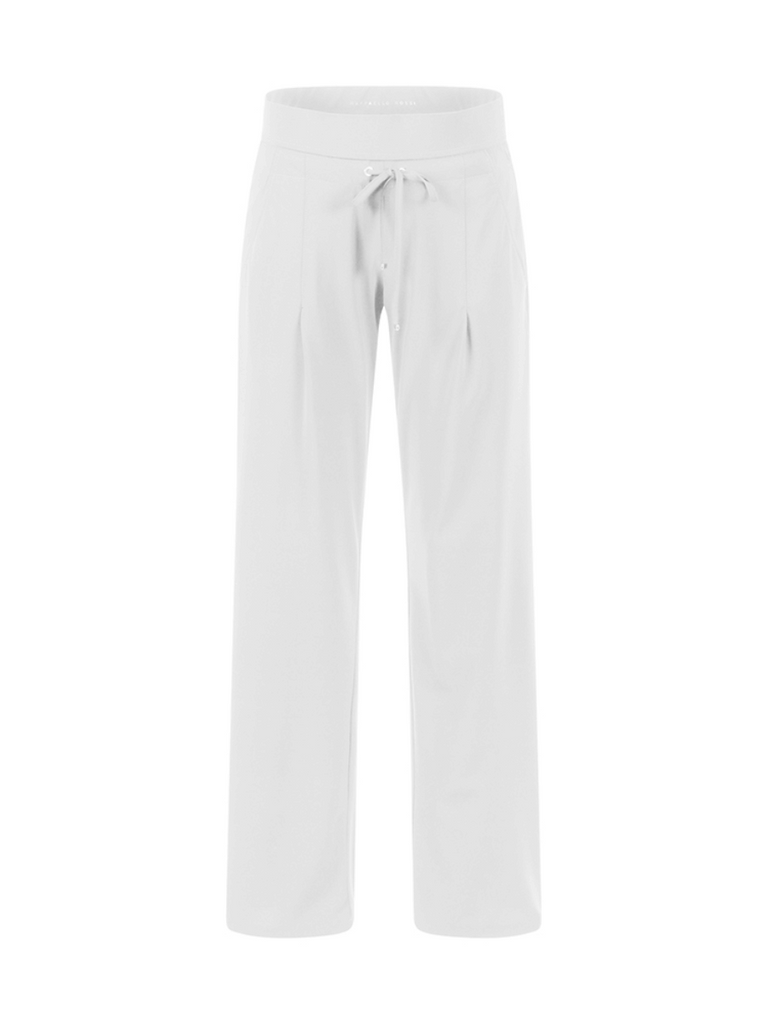 Raffaello Rossi Candice Straight Pant in White Raffaello Rossi european pant Candy Jersey Jogger Pant comfortable flattering pull on pant signature of double bay official stockist online in store sydney australia