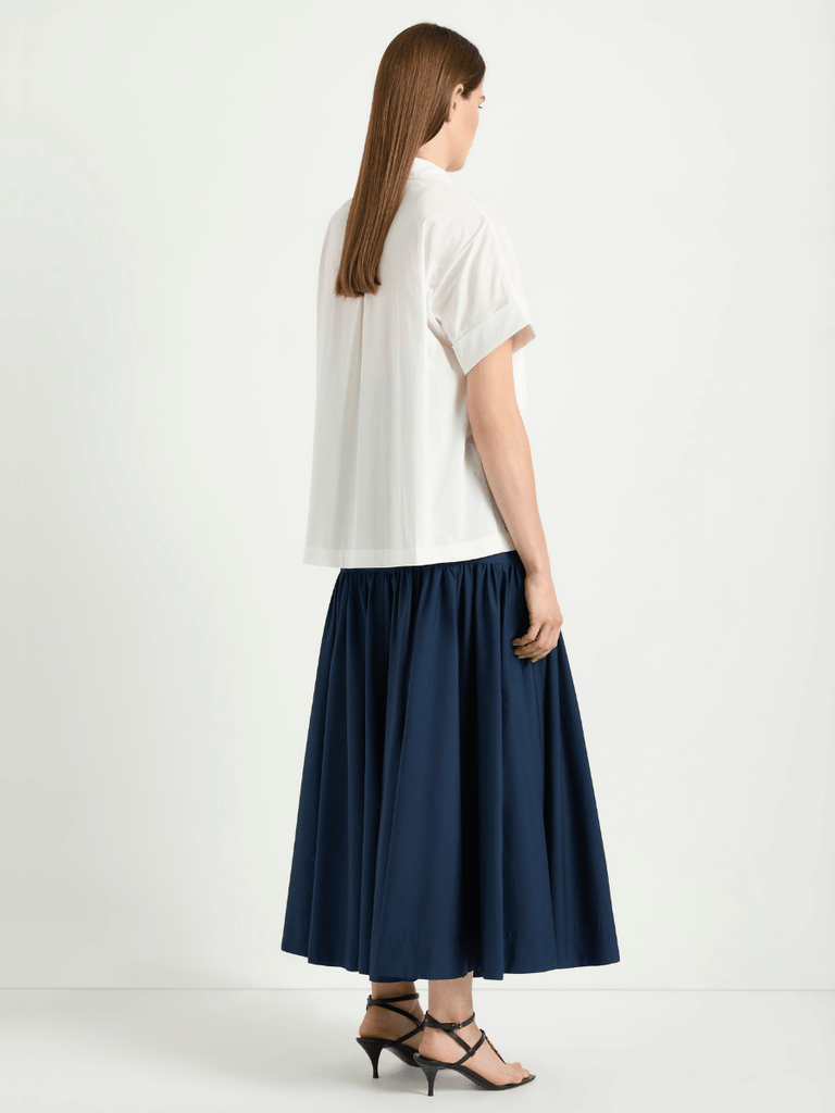 Mela Purdie Meridian Skirt in Sapphire Navy Blue 5806 Mela Purdie Stockist Online Australia Signature of Double Bay Tops Dresses Elegant Clothing