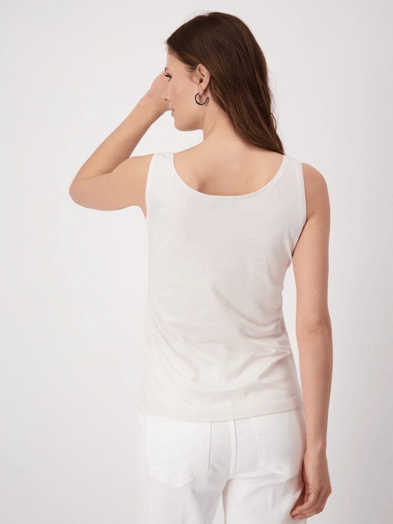 Monari Bling Cotton Camisole in Marble Discover the Elegant Monari Collection at Signature of Double Bay, Shop Stylish Knitwear, Dresses, and Tops Online from Sydney's Premier Mature Fashion Boutique