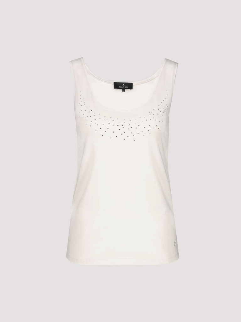 Monari Bling Cotton Camisole in Marble Discover the Elegant Monari Collection at Signature of Double Bay, Shop Stylish Knitwear, Dresses, and Tops Online from Sydney's Premier Mature Fashion Boutique