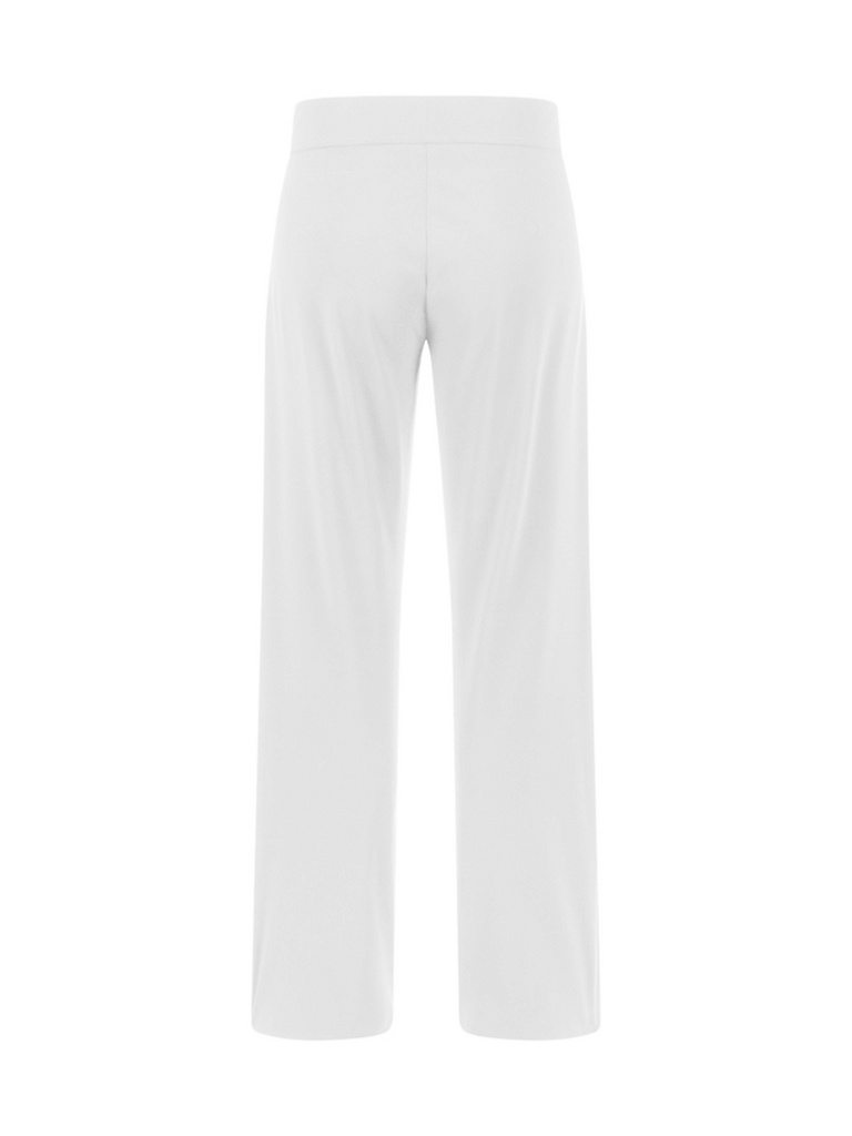 Raffaello Rossi Candice Straight Pant in White Raffaello Rossi european pant Candy Jersey Jogger Pant comfortable flattering pull on pant signature of double bay official stockist online in store sydney australia