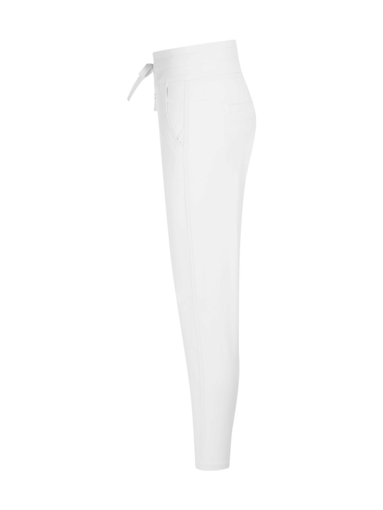 Raffaello Rossi Cynthia O Pull On Pant in White Raffaello Rossi european pant Candy Jersey Jogger Pant comfortable flattering pull on pant signature of double bay official stockist online in store sydney australia