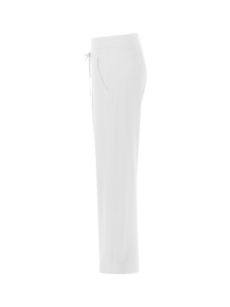 Raffaello Rossi Candice Straight Pant in White Raffaello Rossi european pant Candy Jersey Jogger Pant comfortable flattering pull on pant signature of double bay official stockist online in store sydney australia