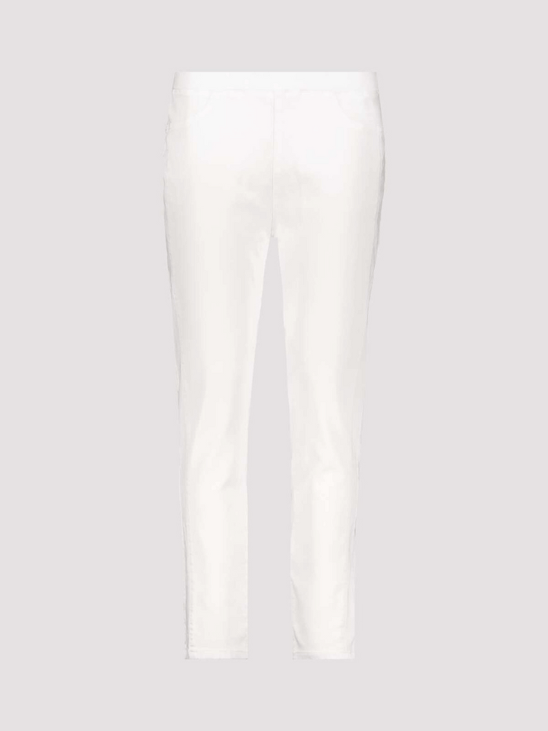 Monari Elastic Pull On Jegging-Style Pant in Off White 408411 Discover the Elegant Monari Collection at Signature of Double Bay, Shop Stylish Knitwear, Dresses, and Tops Online from Sydney's Premier Mature Fashion Boutique