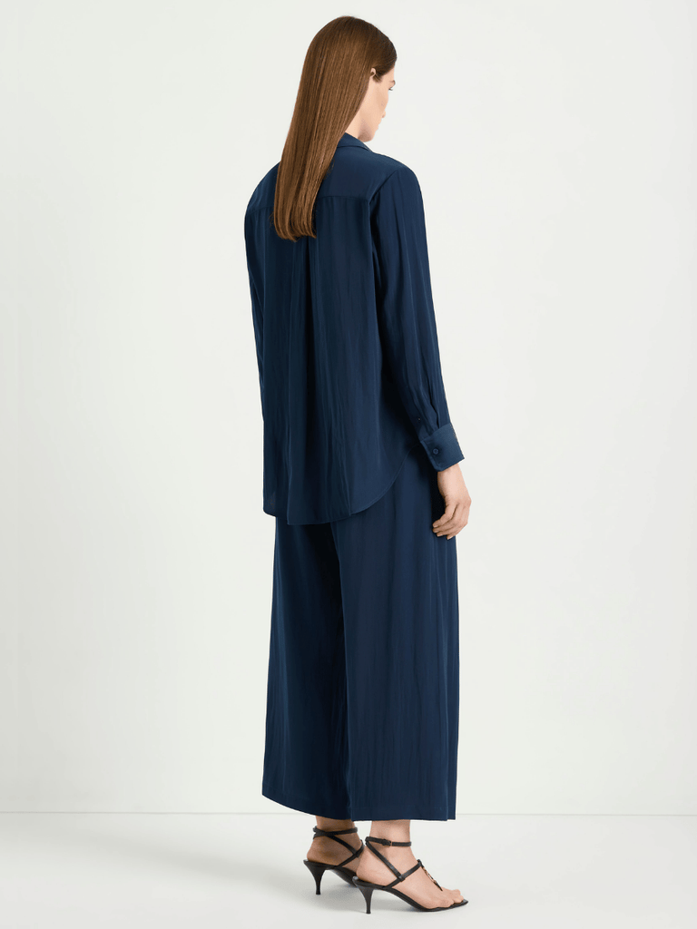 Mela Purdie Trunk Shirt in Sapphire Blue 8564 Mela Purdie Stockist Online Australia Signature of Double Bay Tops Dresses Elegant Clothing