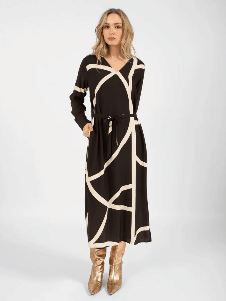 Coster Copenhagen Dress in Field Print 5401 Coster Copenhagen Fashion brand official stockist sydney australia sustainable fashion made in denmark office wear womens clothing