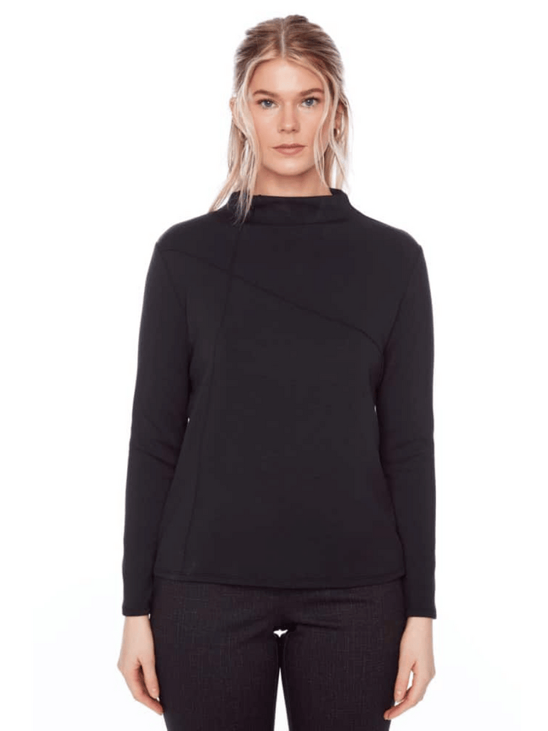 UP! PANTS Butter Turtleneck Top in Black 30348 Up Pants Tummy control stockist online Australia flattering body contouring shaping pants high rise waistband signature of double bay Sydney fashion