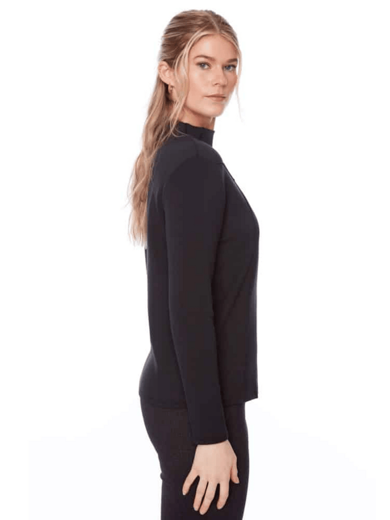 UP! PANTS Butter Turtleneck Top in Black 30348 Up Pants Tummy control stockist online Australia flattering body contouring shaping pants high rise waistband signature of double bay Sydney fashion