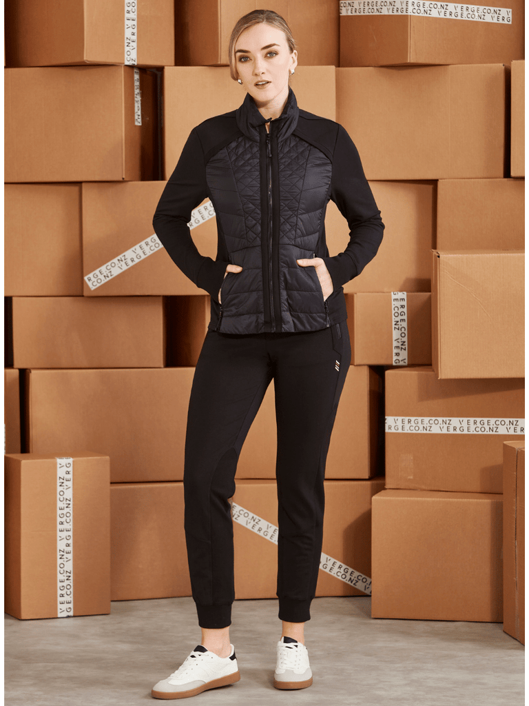 VERGE Idaho Jacket in Black Verge Stockist Online Australia Signature of Double Bay Mature Fashion Acrobat Flattering