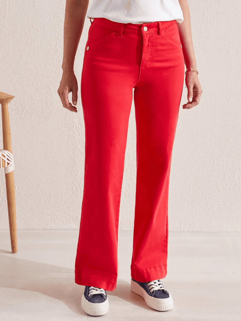 Tribal Fashion Wide Leg Jean Poppy Red Official Tribal Fashion Canada Stockist Sydney Australia Online Buy Signature of Double Bay