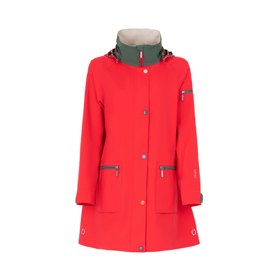 Regn Freya Raincoat - Red – Signature of Double Bay - Verge, Paula Ryan ...